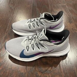 Nike Quest 2 Women Sneaker Size 7.5 Gray Lace Up Low Top Active Running Shoes